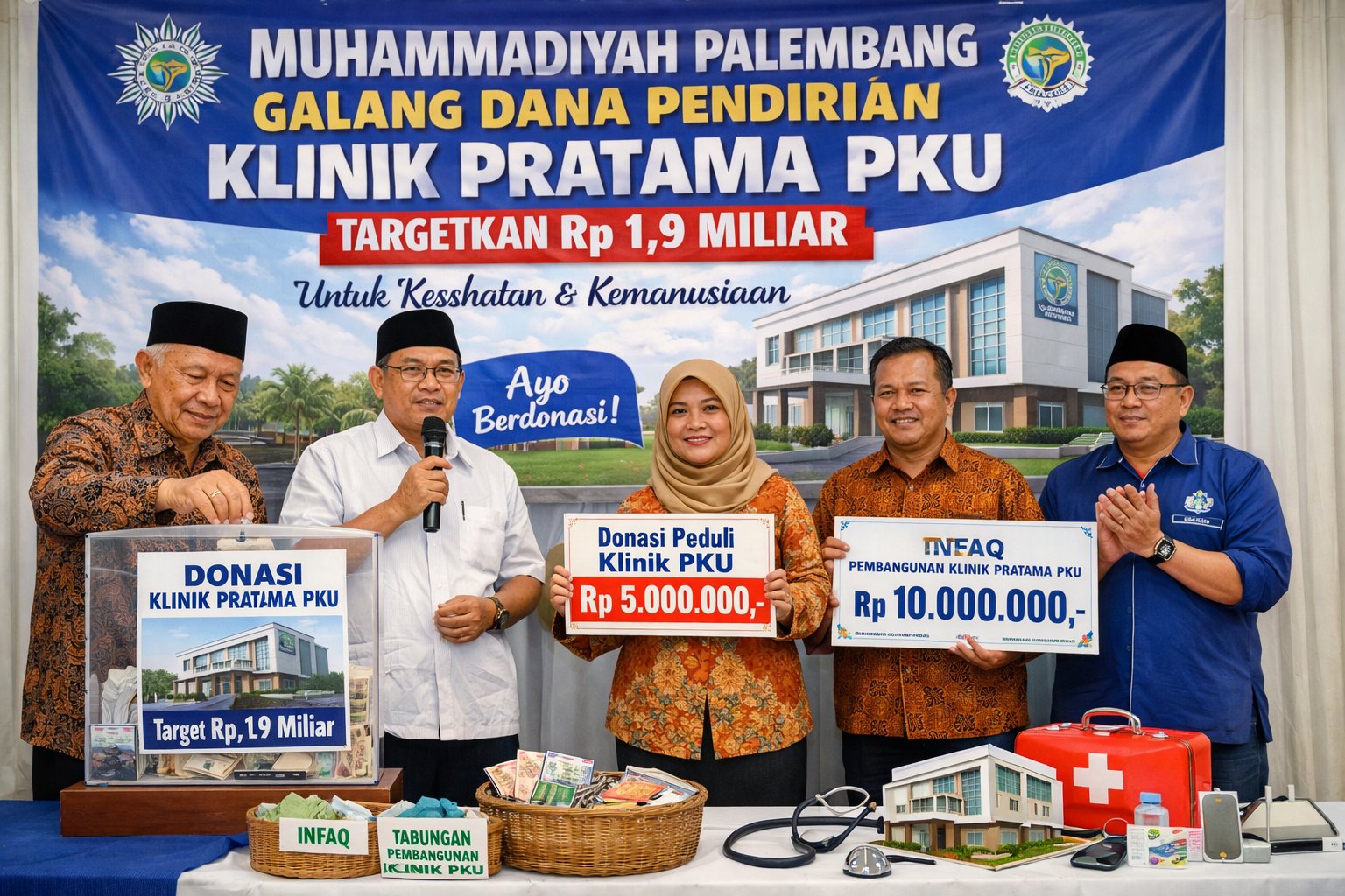 Muhammadiyah Palembang Galang Dana Pendirian Klinik Pratama PKU, Targetkan Rp1,9 Miliar